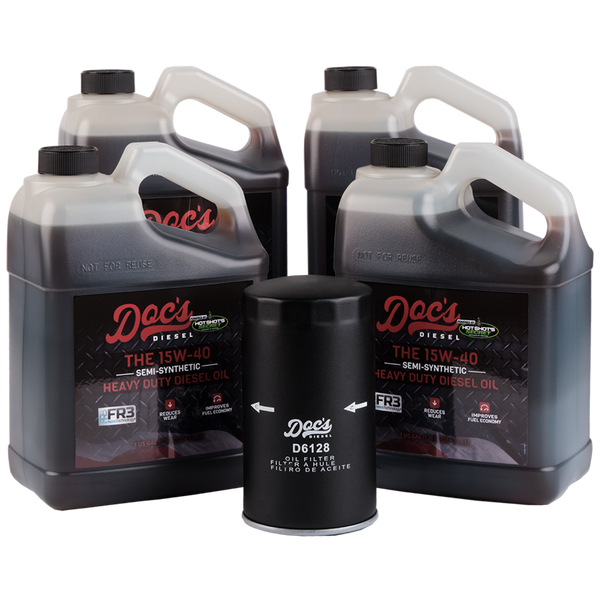 Doc's Diesel Ford 6.7L Powerstroke 15W-40 SEMI Synthetic Oil Change Kit 2011-2024 4 Gallons