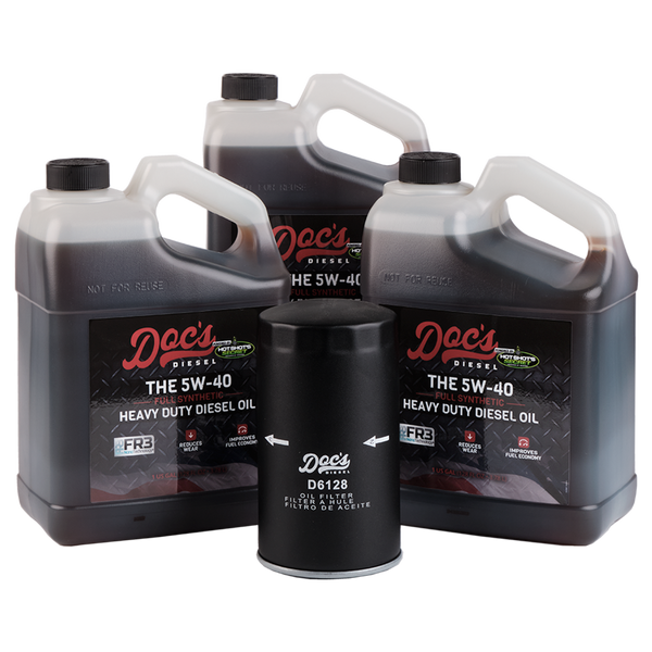 Doc's Diesel Ford 6.7L Powerstroke 5W-40 Full Synthetic Oil Change Kit 2011-2024 3 Gallons
