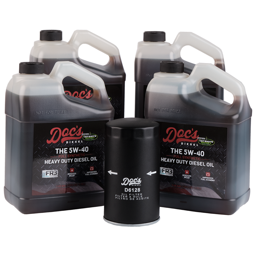 Doc's Diesel Ford 6.7L Powerstroke 5W-40 Full Synthetic Oil Change Kit 2011-2024 4 Gallons