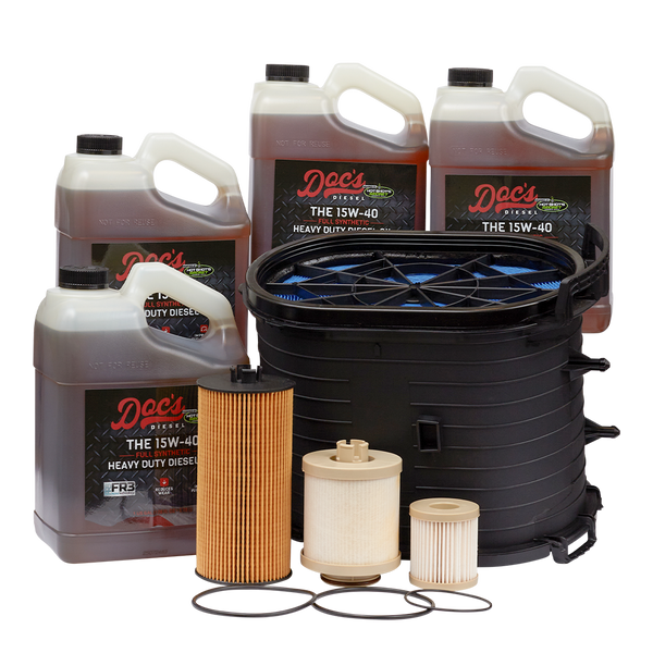 Doc's Ford 6.0L Powerstroke 15W-40 Full Synthetic Oil + Filter Maintenance Kit 2003-2007 4 Gallons