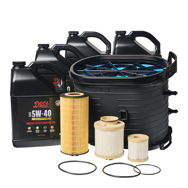 Doc's Diesel Ford 6.0L Powerstroke 5W-40 Full Synthetic Oil + Filter Maintenance Kit 2003-2007 brand_Doc's Diesel Gallons 4