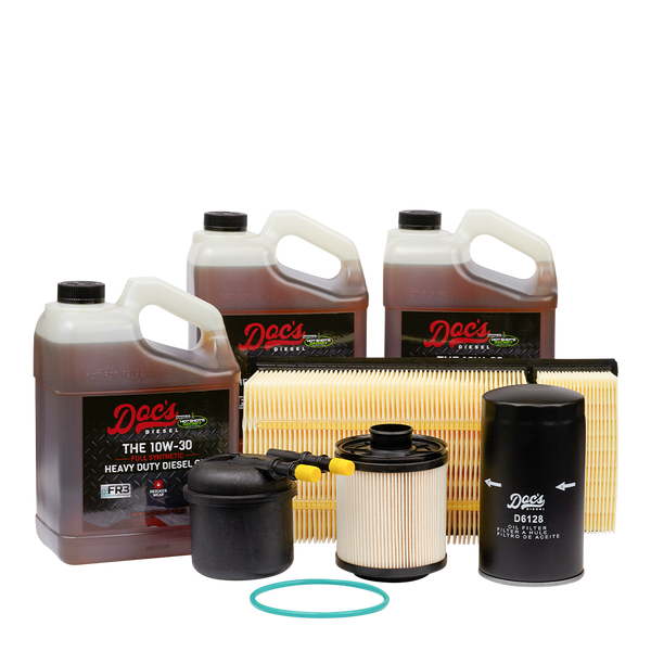 Doc's Ford 6.7L Powerstroke 10W-30 Full Synthetic Oil + Filter Maintenance Kit 2011-2016 3 Gallons