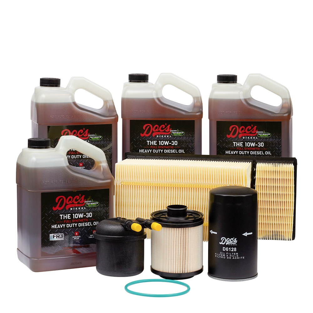 Doc's Ford 6.7L Powerstroke 10W-30 Full Synthetic Oil + Filter Maintenance Kit 2011-2016 4 Gallons