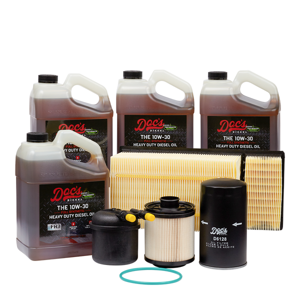 Doc's Ford 6.7L Powerstroke 10W-30 Full Synthetic Oil + Filter Maintenance Kit 2011-2016 4 Gallons