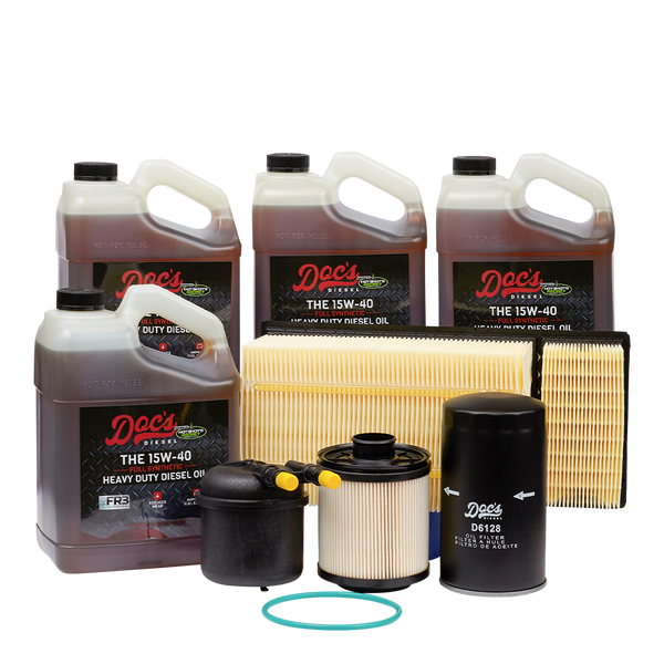 Doc's Ford 6.7L Powerstroke 15W-40 Full Synthetic Oil + Filter Maintenance Kit 2011-2016 brand_Hot Shot's Gallons 4