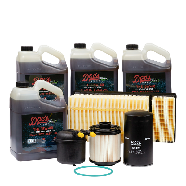 Doc's Ford 6.7L Powerstroke 15W-40 SEMI Synthetic Oil + Filter Maintenance Kit 2011-2016 brand_Hot Shot's Gallons 4