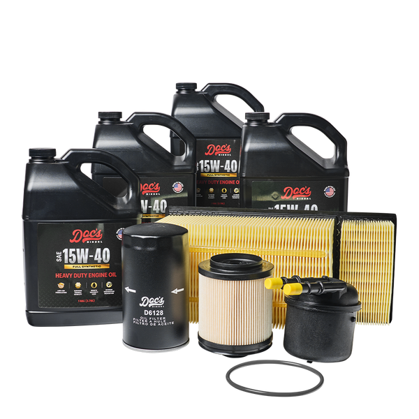 Doc's Diesel Ford 6.7L Powerstroke 15W-40 Full Synthetic Oil + Filter Maintenance Kit 2011-2016 brand_Doc's Diesel Gallons 4