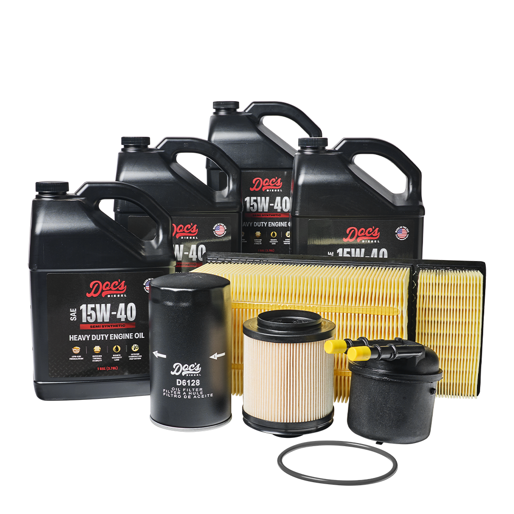 Doc's Diesel Ford 6.7L Powerstroke 15W-40 SEMI Synthetic Oil + Filter Maintenance Kit 2011-2016 brand_Doc's Diesel Gallons 4