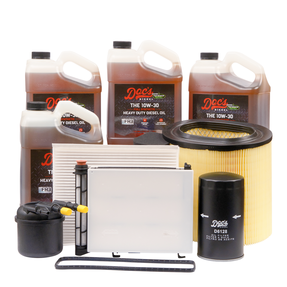 Doc's Ford 6.7L Powerstroke 10W-30 Full Synthetic Oil + Filter Maintenance Kit 2017-2019 4 Gallons