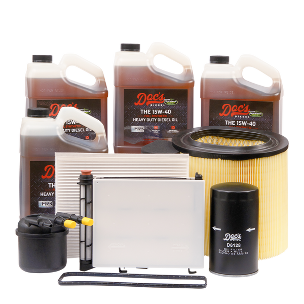Doc's Ford 6.7L Powerstroke 15W-40 Full Synthetic Oil + Filter Maintenance Kit 2017-2019 4 Gallons