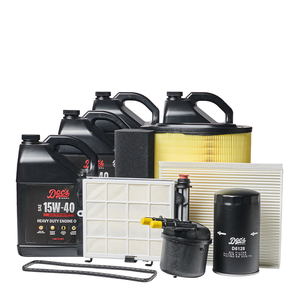 Doc's Diesel Ford 6.7L Powerstroke 15W-40 SEMI Synthetic Oil + Filter Maintenance Kit 2017-2019 brand_Doc's Diesel Gallons 4