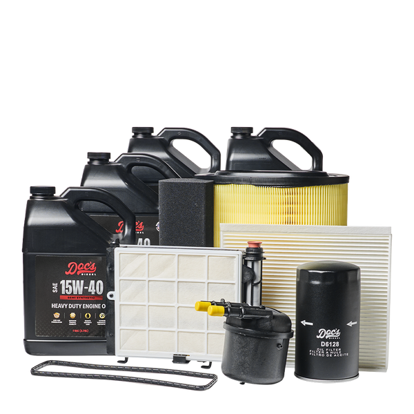 Doc's Diesel Ford 6.7L Powerstroke 15W-40 SEMI Synthetic Oil + Filter Maintenance Kit 2017-2019 brand_Doc's Diesel Gallons 4