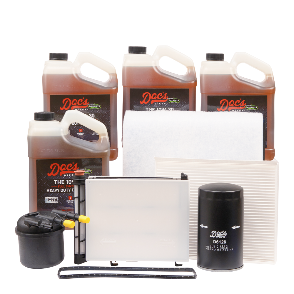 Doc's Ford 6.7L Powerstroke 10W-30 Full Synthetic Oil + Filter Maintenance Kit 2020-2025 4 Gallons