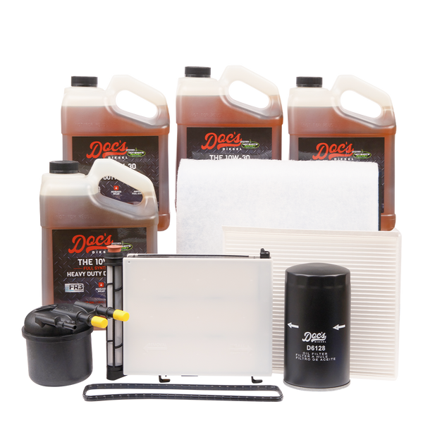 Doc's Ford 6.7L Powerstroke 10W-30 Full Synthetic Oil + Filter Maintenance Kit 2020-2025 4 Gallons