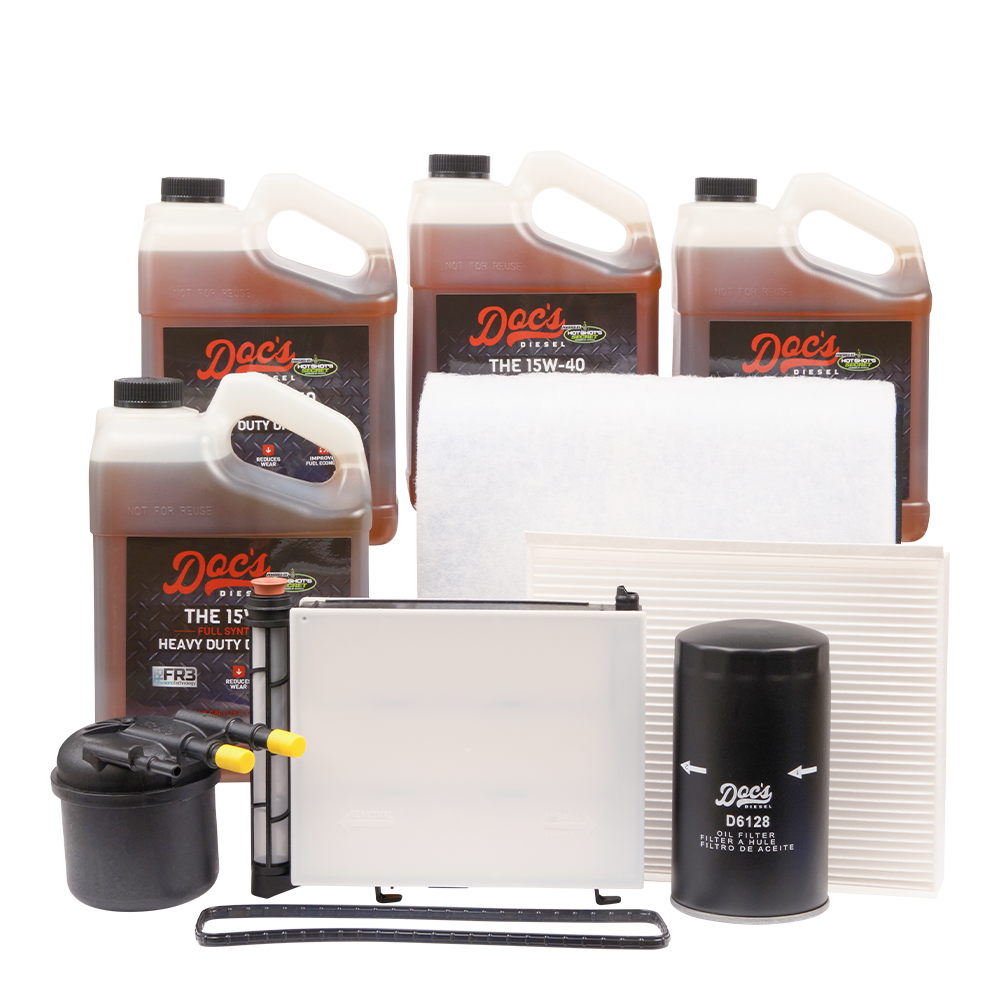 Doc's Ford 6.7L Powerstroke 15W-40 Full Synthetic Oil + Filter Maintenance Kit 2020-2025 4 Gallons