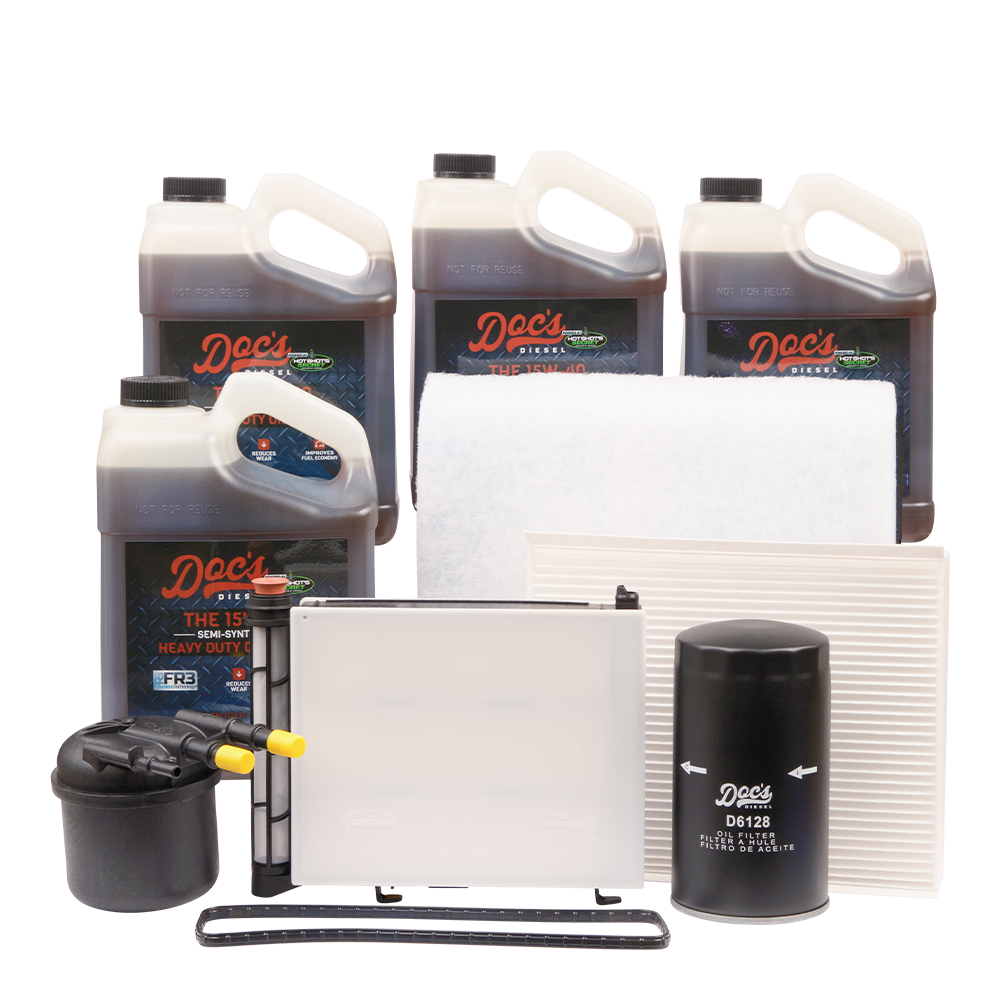 Doc's Ford 6.7L Powerstroke 15W-40 SEMI Synthetic Oil + Filter Maintenance Kit 2020-2025 4 Gallons