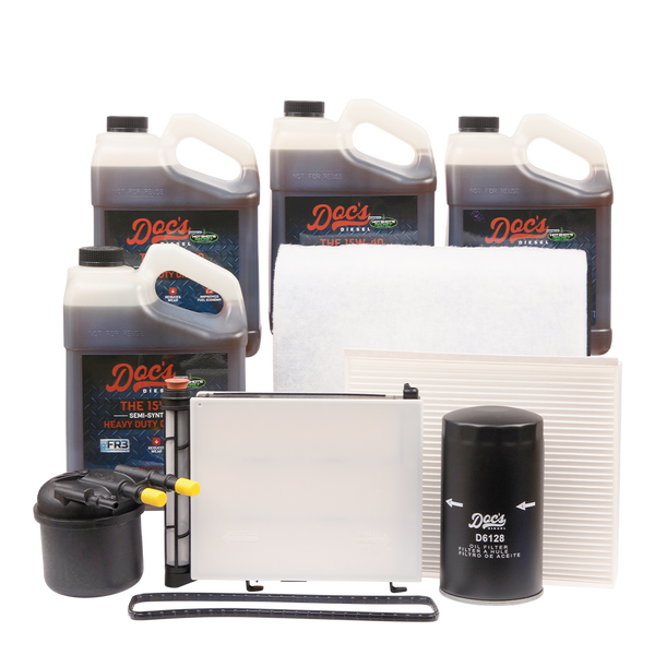 Doc's Ford 6.7L Powerstroke 15W-40 SEMI Synthetic Oil + Filter Maintenance Kit 2020-2025 4 Gallons