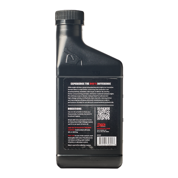 Doc's Diesel Oil Friction Treatment back label