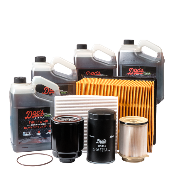 Doc's Diesel RAM 6.7L Cummins 15W-40 SEMI Synthetic Oil + Filter Maintenance Kit 2013-2018 4 Gallons