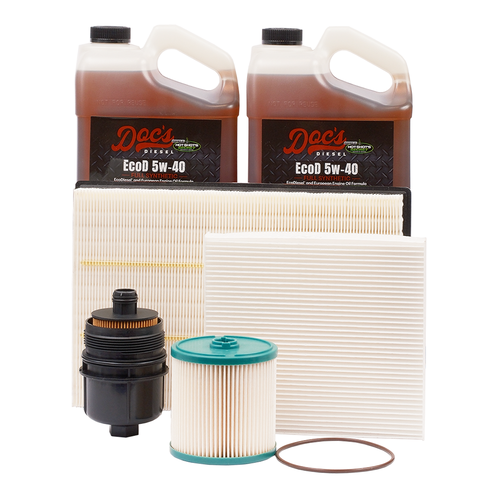 Doc's RAM 1500 3.0L EcoDiesel 5W-40 Full Synthetic EcoDiesel Oil + Filter Maintenance Kit 2014-2019