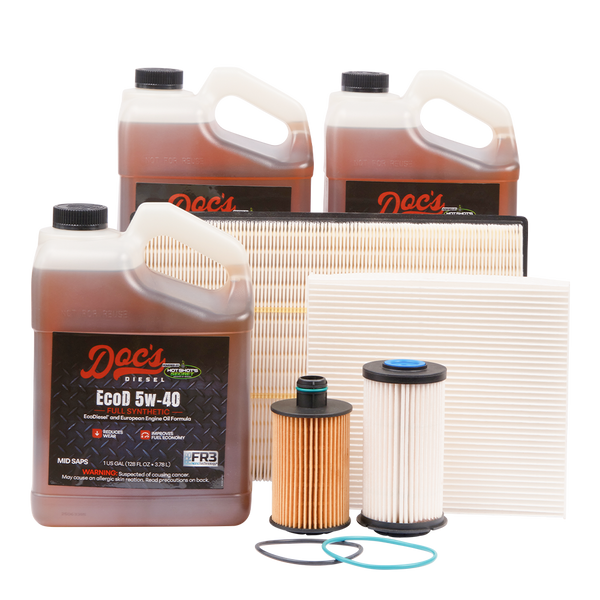 Doc's Diesel RAM 1500 3.0L EcoDiesel 5W-40 Full Synthetic EcoDiesel Oil + Filter Maintenance Kit 2014-2019 3 Gallons