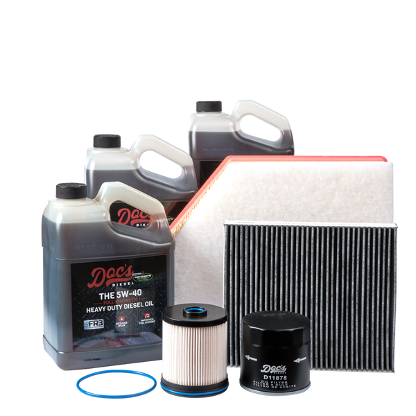 Doc's Diesel Chevrolet/GMC 6.6L Duramax 5W-40 Full Synthetic Oil + Filter Maintenance Kit 2020-2025
