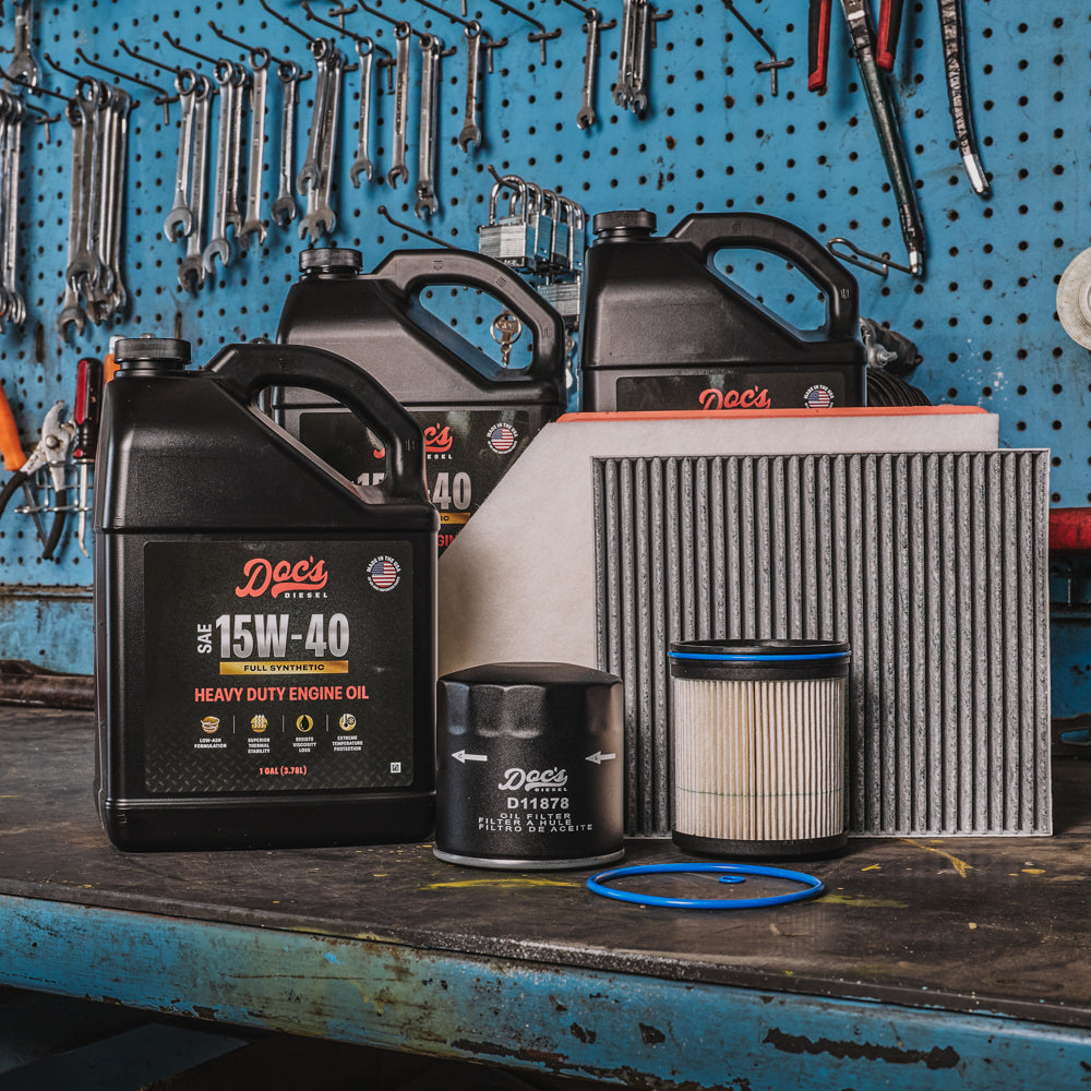 Doc's Diesel Chevrolet/GMC 6.6L Duramax 15W-40 Full Synthetic Oil + Filter Maintenance Kit 2020-2025 brand_Doc's Diesel
