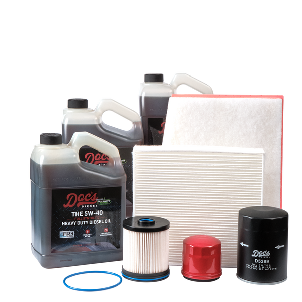 Doc's Diesel Chevrolet/GMC 6.6L Duramax 5W-40 Full Synthetic Oil + Filter Maintenance Kit 2017-2019