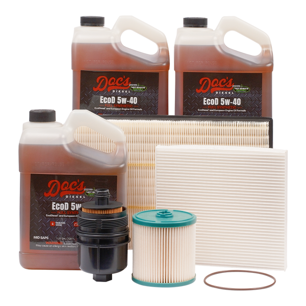 Doc's RAM 1500 3.0L EcoDiesel 5W-40 Full Synthetic EcoDiesel Oil + Filter Maintenance Kit 2020-2025 3 Gallons