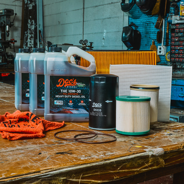Doc's Diesel RAM 6.7L Cummins 10W-30 Full Synthetic Oil + Filter Maintenance Kit 2019-2024 Lifestyle