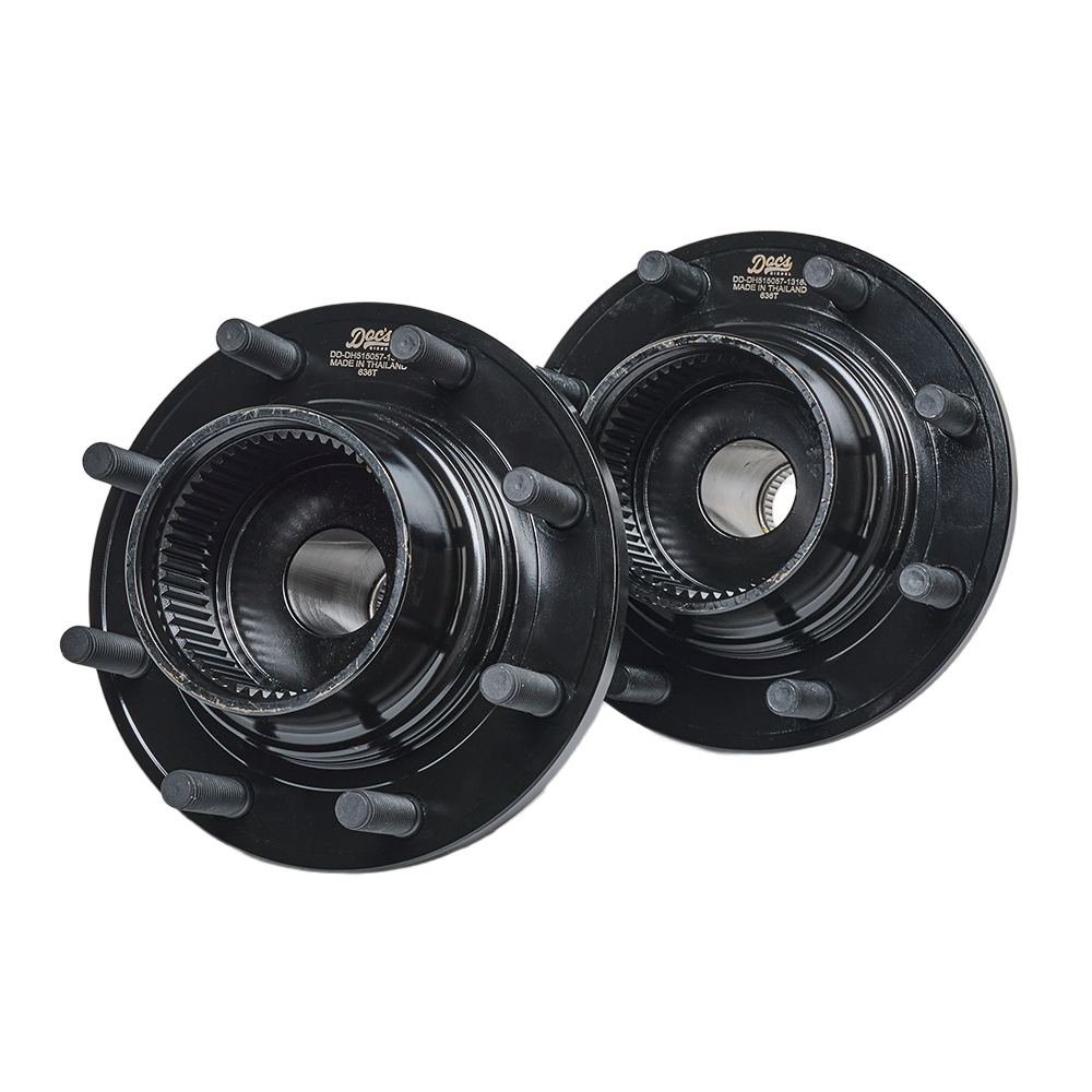 Doc's Diesel Ford 6.0L/7.3L Powerstroke 4WD/DRW with Mounting Bolts Premium E-Coated Front Wheel Hub Assemblies Kit 1999-2004