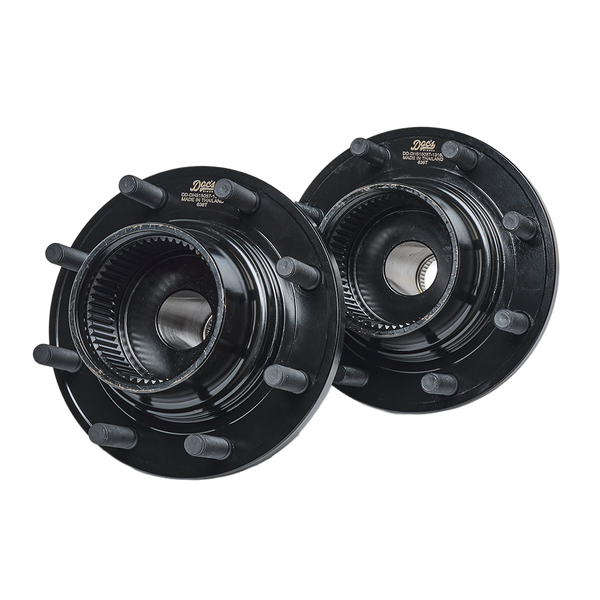 Doc's Diesel Ford 6.0L/7.3L Powerstroke 4WD/DRW with Mounting Bolts Premium E-Coated Front Wheel Hub Assemblies Kit 1999-2004