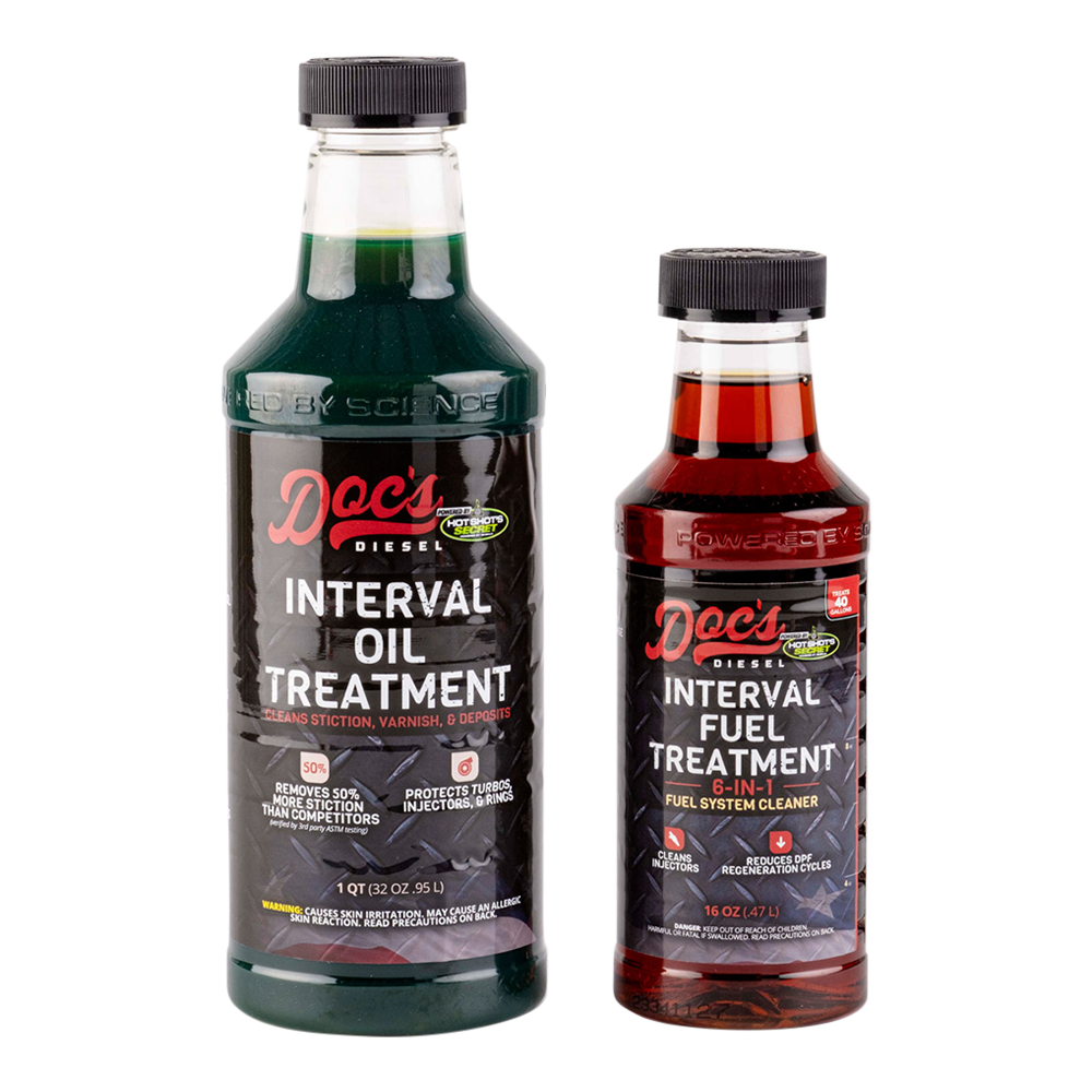 Doc's Diesel x Hot Shot's Secret Interval Fuel Treatment + Oil