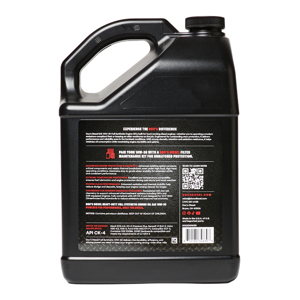 Doc's Diesel The 10W-30 Full Synthetic Heavy Duty Diesel Oil
