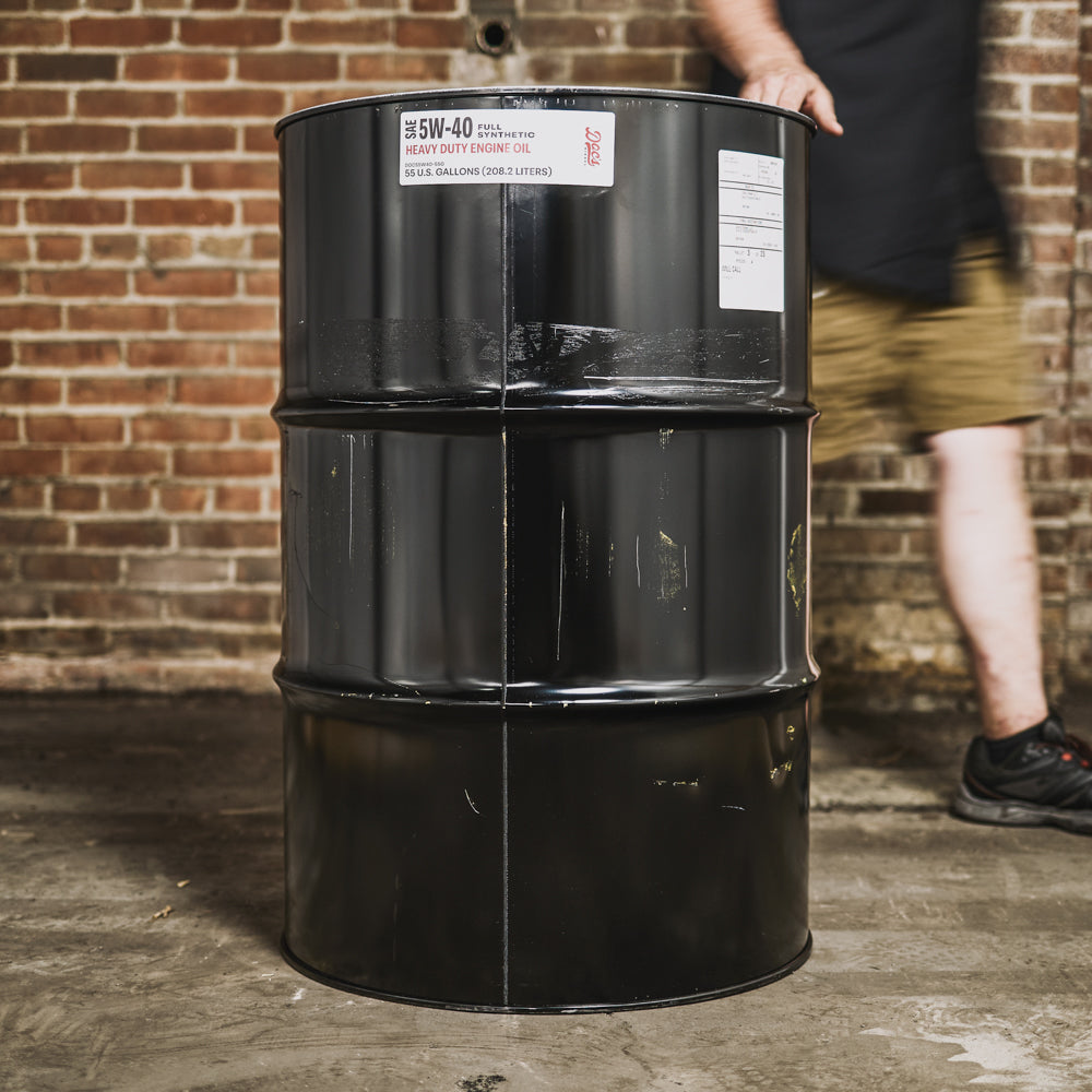 Doc's Diesel 5W-40 Full Synthetic Heavy Duty Diesel Oil 55 Gallon Drum Lifestyle