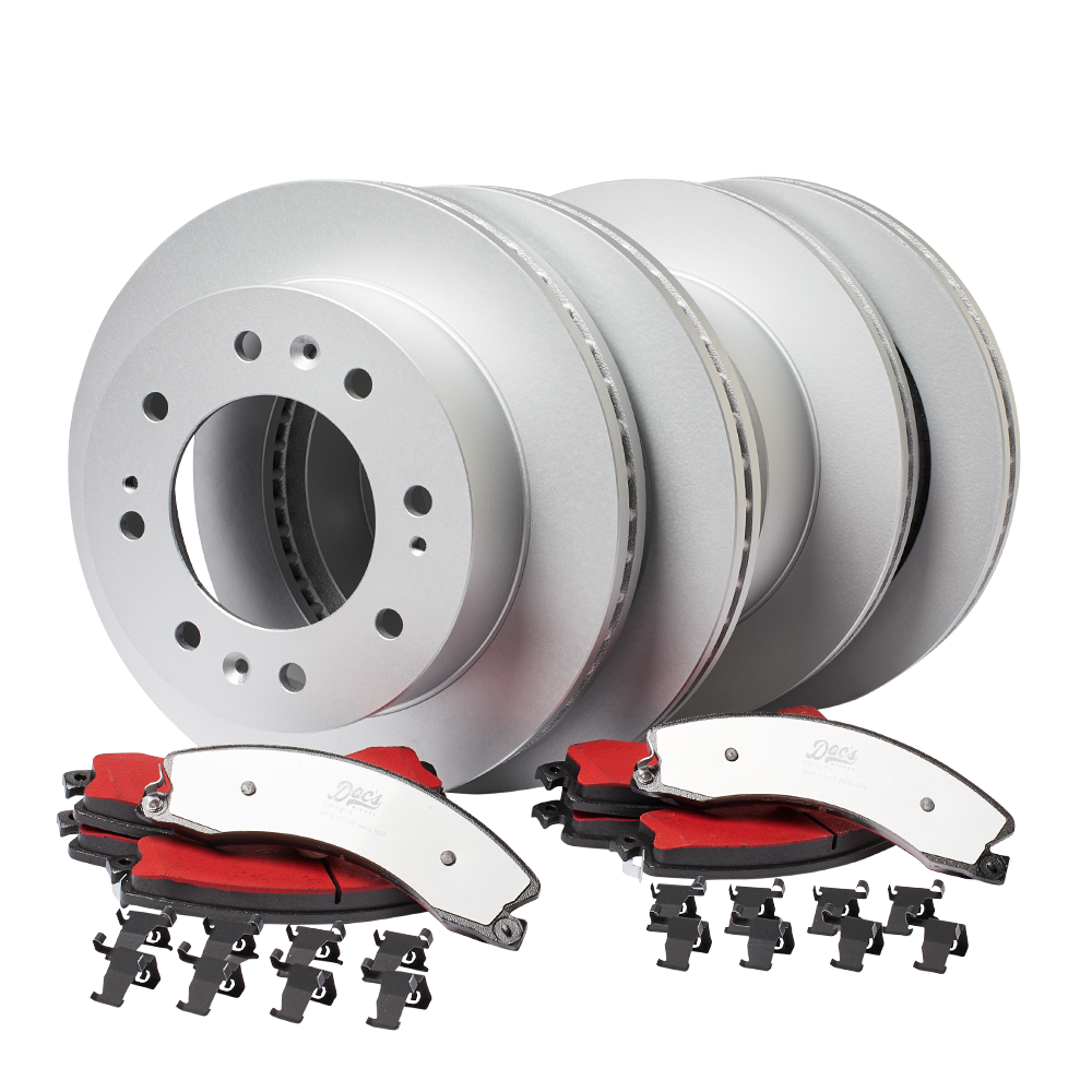 Doc's Diesel Chevrolet/GMC 6.6L Duramax Front and Rear Brake Pads and Rotors Kit 2011-2019