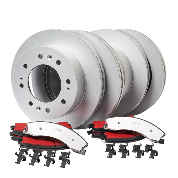 Doc's Diesel Chevrolet/GMC 6.6L Duramax Front and Rear Brake Pads and Rotors Kit 2011-2019