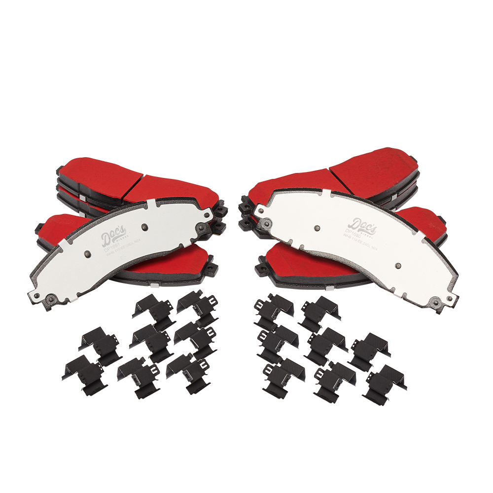 Doc's Diesel Ford 6.7L Powerstroke High Carbon Front and Rear Brake Pads Kit 2013-2022