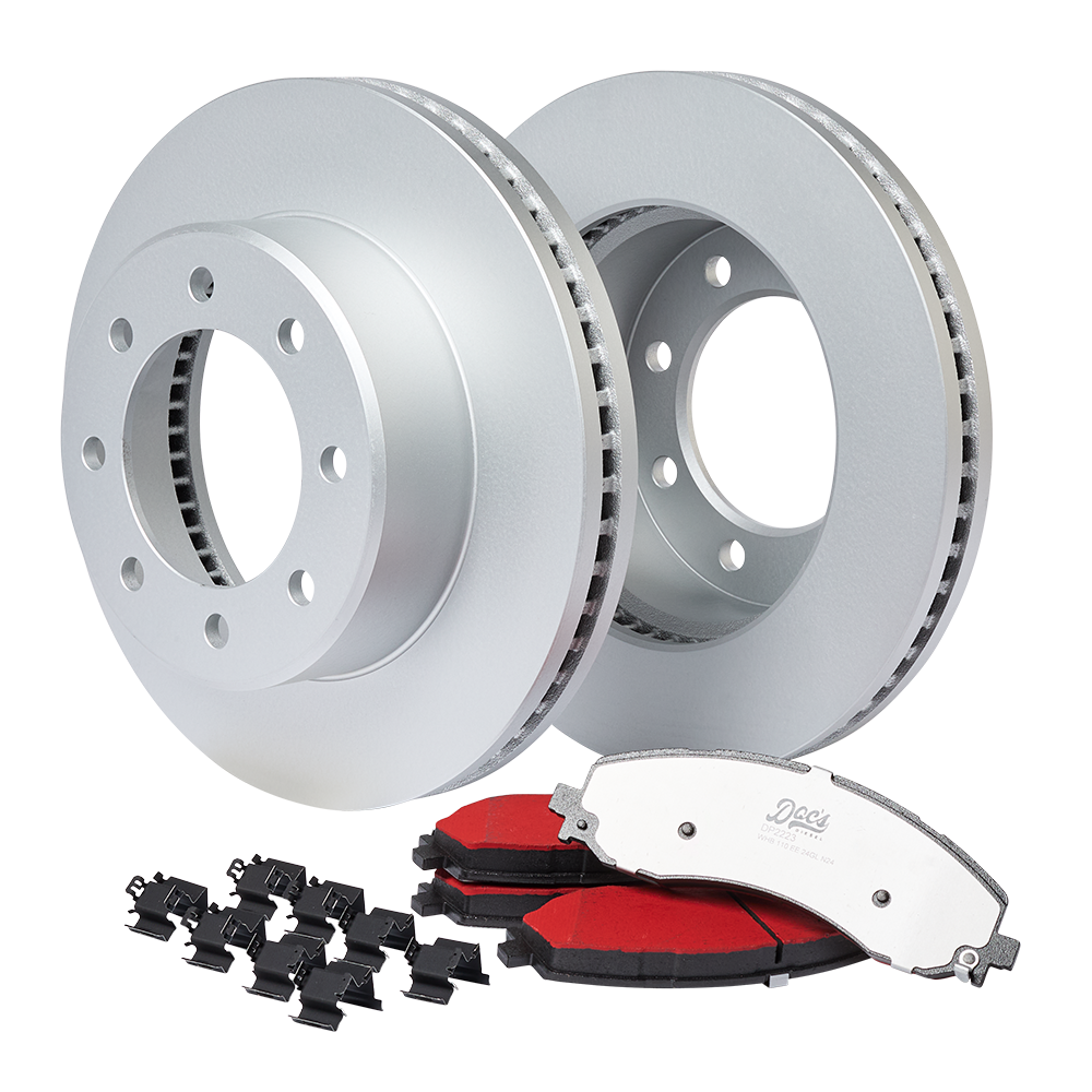 Doc's Diesel RAM 6.7L Cummins Front Brake Pads and Rotors Kit 2019-2023