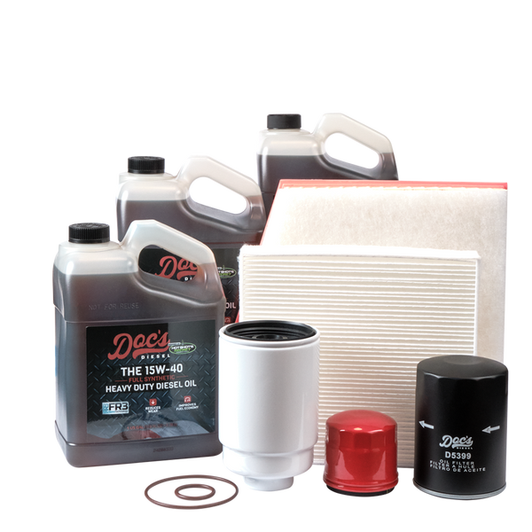 Doc's Diesel Chevrolet/GMC 6.6L Duramax 15W-40 Full Synthetic Oil + Filter Maintenance Kit 2014-2016