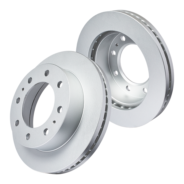 Doc's Diesel Chevrolet/GMC 6.6L Duramax DRW High Carbon Front Brake Rotor Set 2001-2010