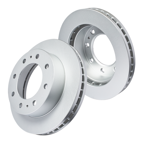 Doc's Diesel Chevrolet/GMC 6.6L Duramax SRW High Carbon Front Brake Rotor Set 2001-2010 2500HD, 2004-2010 3500HD