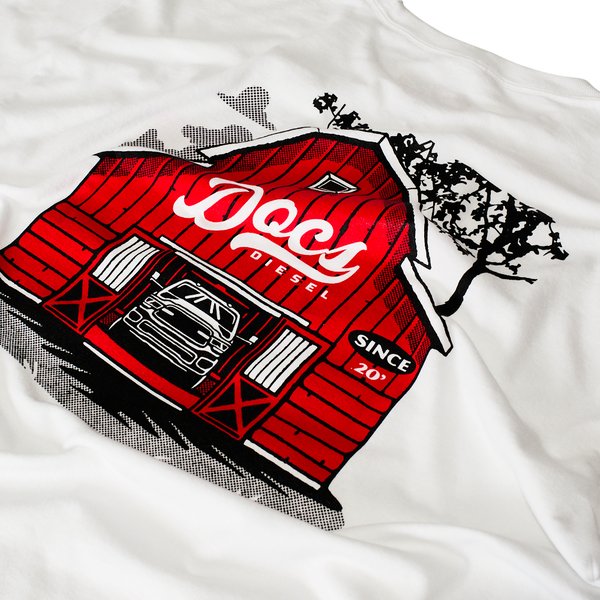 Doc's Diesel Farm Life Tee graphic closeup