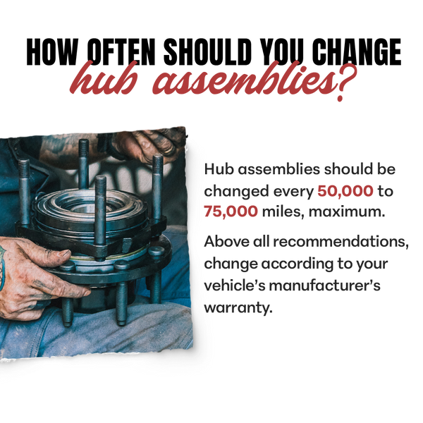 Premium E-Coated Front Wheel Hub Assemblies change interval