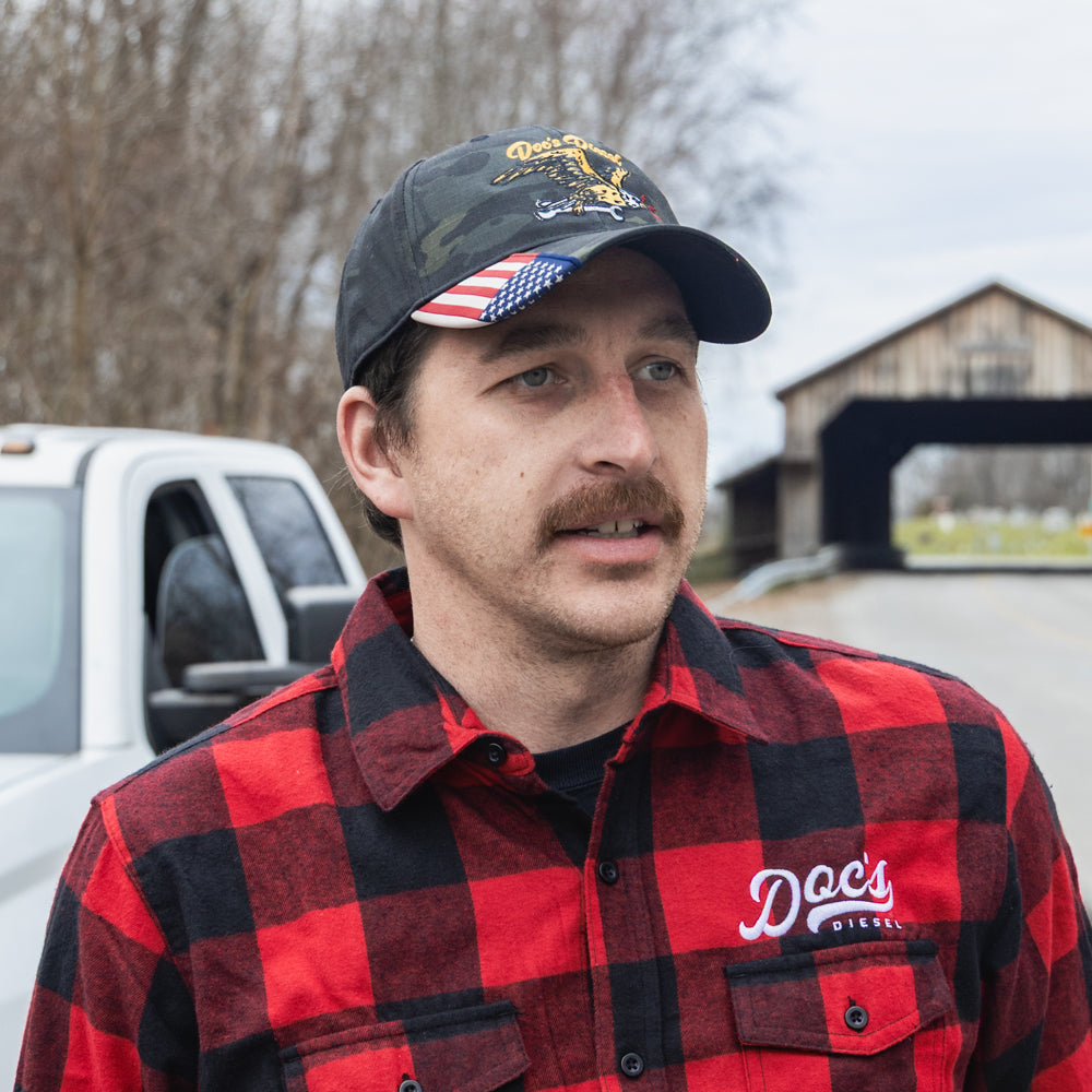 Doc's Diesel Old Glory Camo Hat Lifestyle