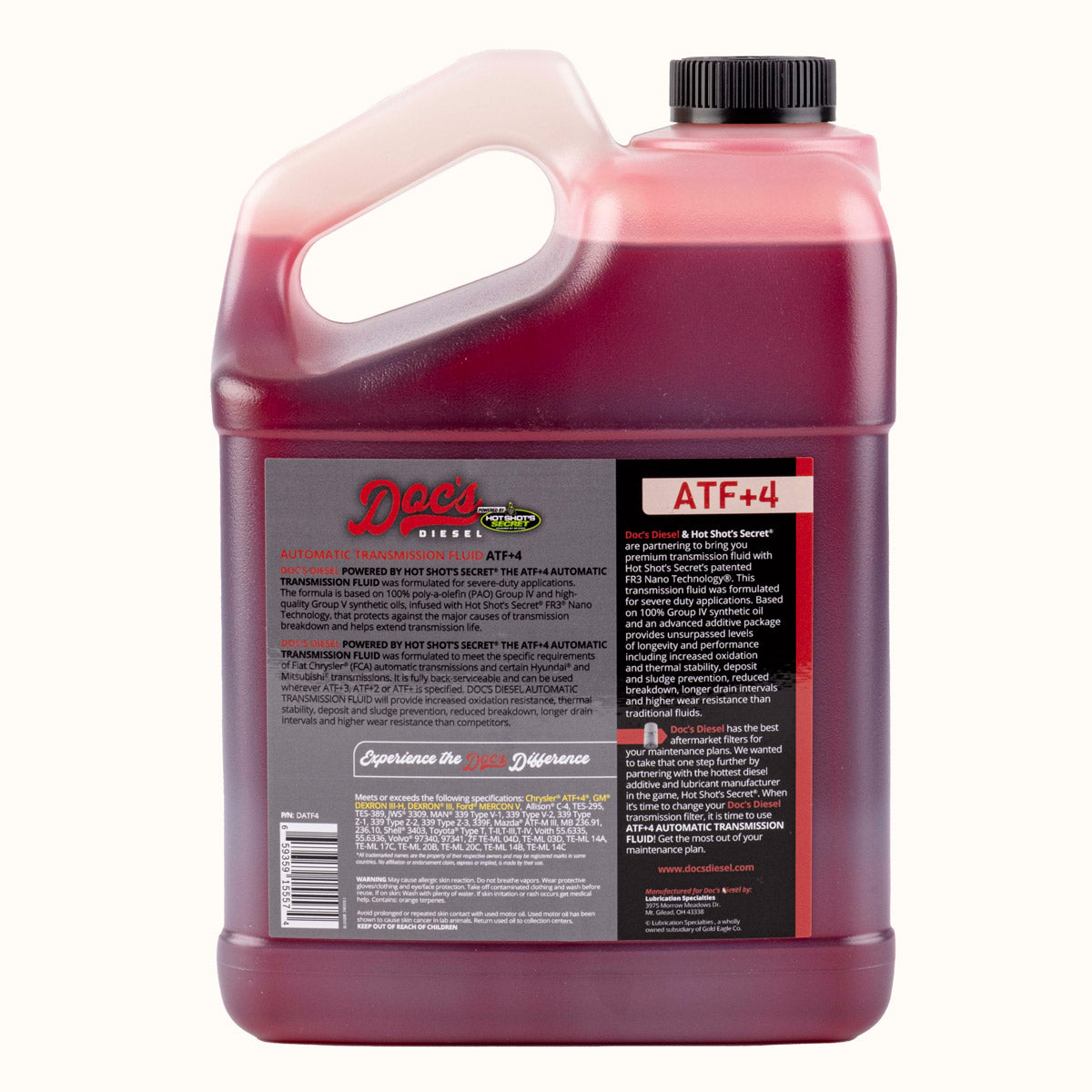 Doc's Diesel The ATF+4 DEXRON III/MERCON V Automatic Transmission Fluid