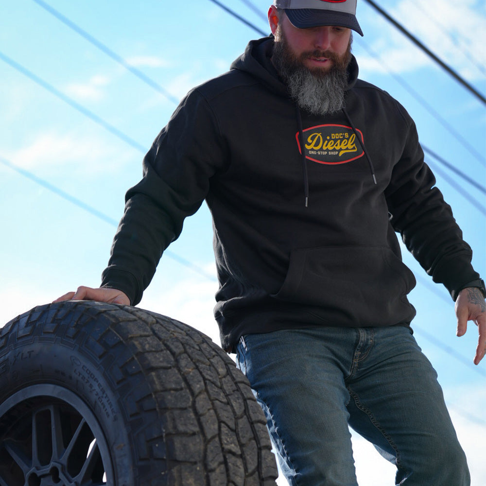 Doc's Diesel Black Shop Hoodie