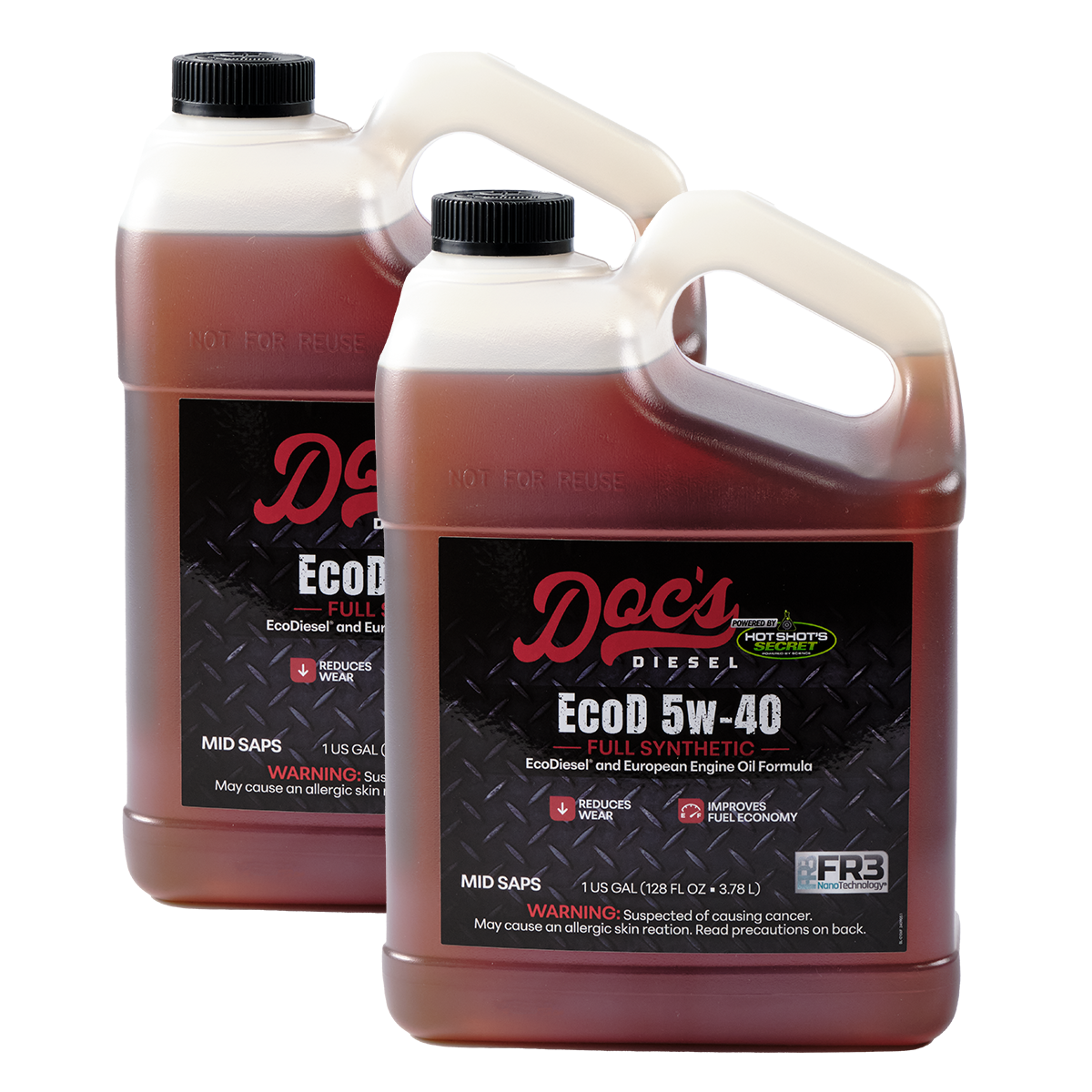Doc's Diesel The EcoD 5W-40 Full Synthetic EcoDiesel Engine Oil Quantity 2