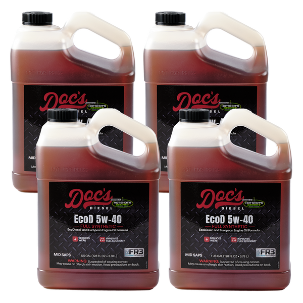 Doc's Diesel The EcoD 5W-40 Full Synthetic EcoDiesel Engine Oil Quantity 4